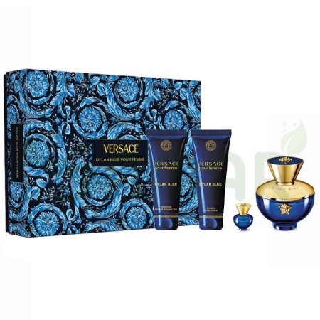 VERSACE DYLAN BLUE POUR FEMME EDP SET 4PCS